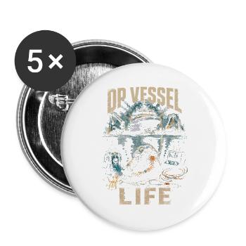 Commercial Diver Industrial Diver DP Vessel Life - Buttons large 2.2''/56 mm (5-pack) - white - Front