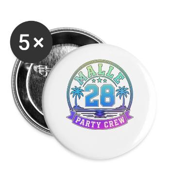 Malle 2028 - Buttons large 2.2''/56 mm (5-pack) - white - Front