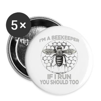 Beekeeping Supplies Beekeeper Accessories Beekeeping Bees Fan - Buttons large 2.2''/56 mm (5-pack) - white - Front