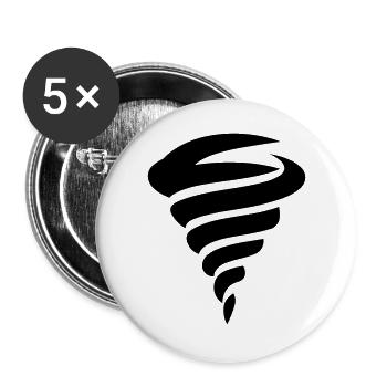 tornado - Buttons large 2.2''/56 mm (5-pack) - white - Front