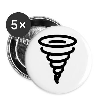 tornado - Buttons large 2.2''/56 mm (5-pack) - white - Front