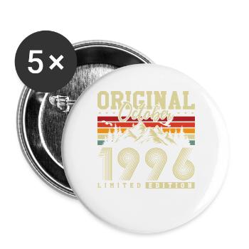 Original October 1996 – 30th Birthday Vintage - Buttons large 2.2''/56 mm (5-pack) - white - Front