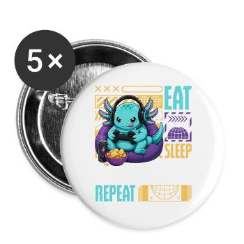 Funny Tornadoes Storms Chasing Meteorology - Buttons groß 56 mm (5er Pack) - Weiß - Vorne