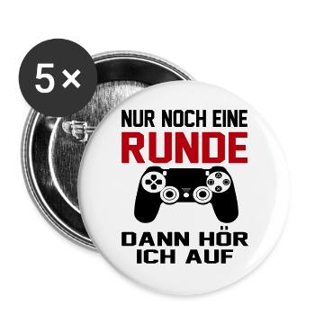 Computerspiele Gamer Konsole Joystick PC Spielen - Buttons groß 56 mm (5er Pack) - Weiß - Vorne