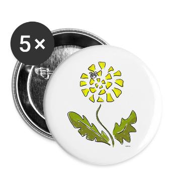 Dandy the Wheedo – Bee-Hind You - Buttons groß 56 mm (5er Pack) - Weiß - Vorne