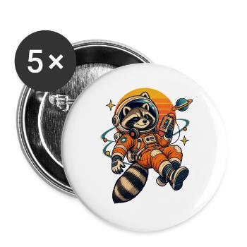 Orbit Bandit  - Buttons groß 56 mm (5er Pack) - Weiß - Vorne