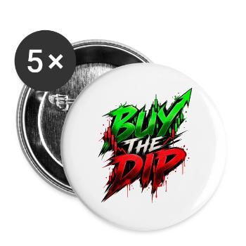 Burn the Dip – Krypto Graffiti - Buttons groß 56 mm (5er Pack) - Weiß - Vorne