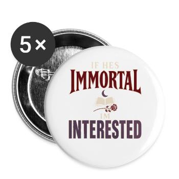 Paranormale Liebesgeschichte Übernatürliche - Buttons groß 56 mm (5er Pack) - Weiß - Vorne
