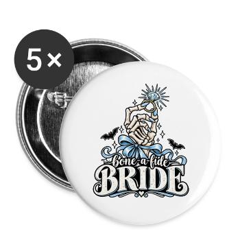 Bone-a-kide Bride Ring Design - Buttons groß 56 mm (5er Pack) - Weiß - Vorne