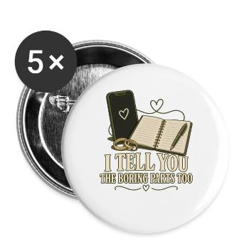Armee Ehefrau Militär Ehefrau Einsatz - Buttons groß 56 mm (5er Pack) - Weiß - Vorne