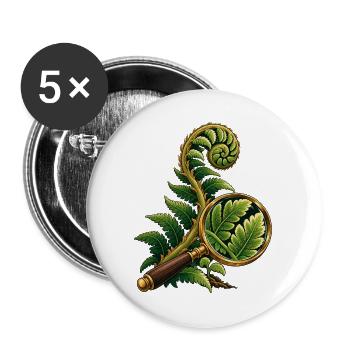 Fern durch eine Feldlinse - Buttons groß 56 mm (5er Pack) - Weiß - Vorne