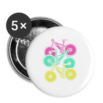 E-Bike EBike E Bike - Buttons groß 56 mm (5er Pack) - Weiß - Vorne
