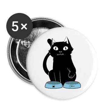 Personal Cat - Buttons groß 56 mm (5er Pack) - Weiß - Vorne