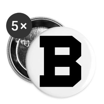B - Buttons groß 56 mm (5er Pack) - Weiß - Vorne