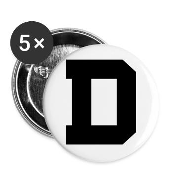 D - Buttons groß 56 mm (5er Pack) - Weiß - Vorne
