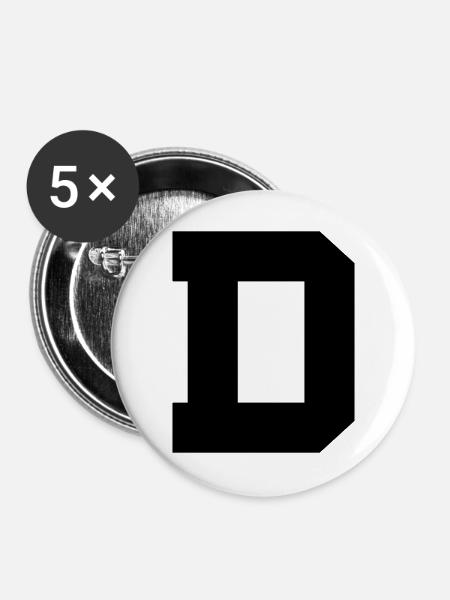 D - Buttons groß 56 mm (5er Pack) - Weiß