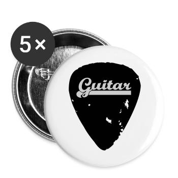 guitar - Buttons groß 56 mm (5er Pack) - Weiß - Vorne