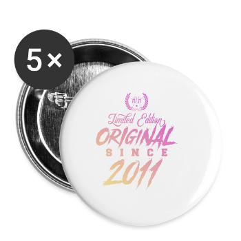 2011 limited edition original - Buttons groß 56 mm (5er Pack) - Weiß - Vorne