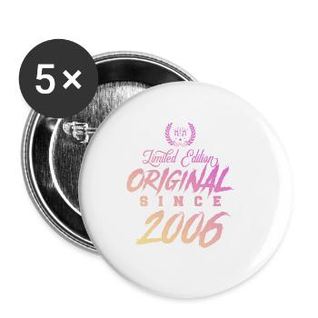 Édition limitée 2006 originale - Lot de 5 grands badges (56 mm) - blanc - Devant