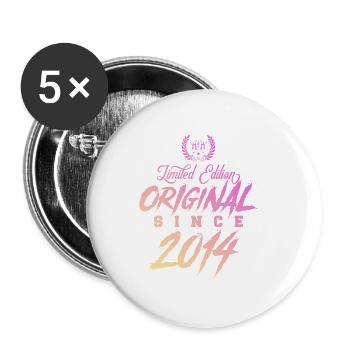 2014 limited edition original - Buttons groß 56 mm (5er Pack) - Weiß - Vorne