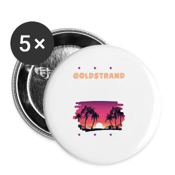 Golden Sands 2022 - Buttons large 2.2''/56 mm (5-pack) - white - Front