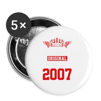 2007 limited edition - Buttons large 2.2''/56 mm (5-pack) - white - Front