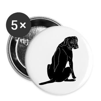 Rhodesian Ridgeback - Buttons groß 56 mm (5er Pack) - Weiß - Vorne