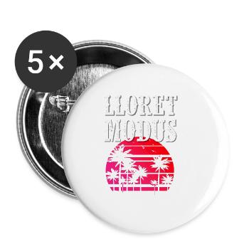 Lloret De Mar Modus - Buttons groß 56 mm (5er Pack) - Weiß - Vorne