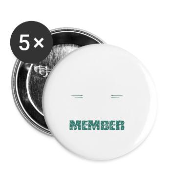 Grill Team - Buttons groß 56 mm (5er Pack) - Weiß - Vorne