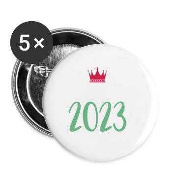 Majorque 2023 - Lot de 5 grands badges (56 mm) - blanc - Devant