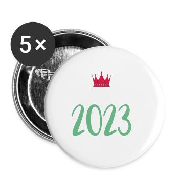 Golden Sands 2023 - Buttons large 2.2''/56 mm (5-pack) - white - Front