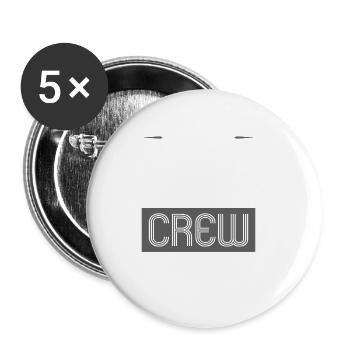 Équipe de barbecue - Lot de 5 grands badges (56 mm) - blanc - Devant