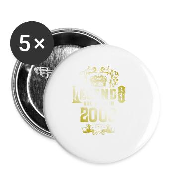 2008 Legends Birthday - Buttons large 2.2''/56 mm (5-pack) - white - Front