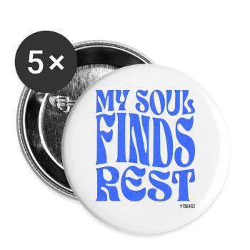 Christianity Christian Bible Verse - Buttons large 2.2''/56 mm (5-pack) - white - Front