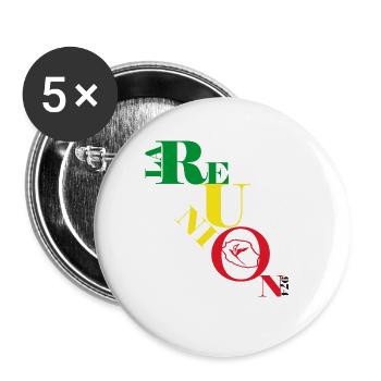 Logo Sitzung METIS 04 v2 - Buttons groß 56 mm (5er Pack) - Weiß - Vorne