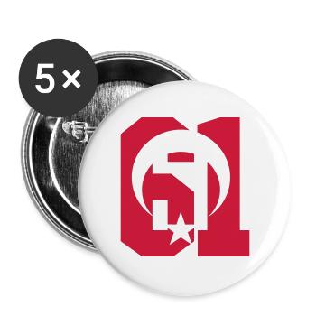 Trabzon 61 Türkiye - Buttons large 2.2''/56 mm (5-pack) - white - Front