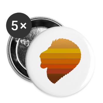 Fond profil N°3 - Lot de 5 grands badges (56 mm) - blanc - Devant