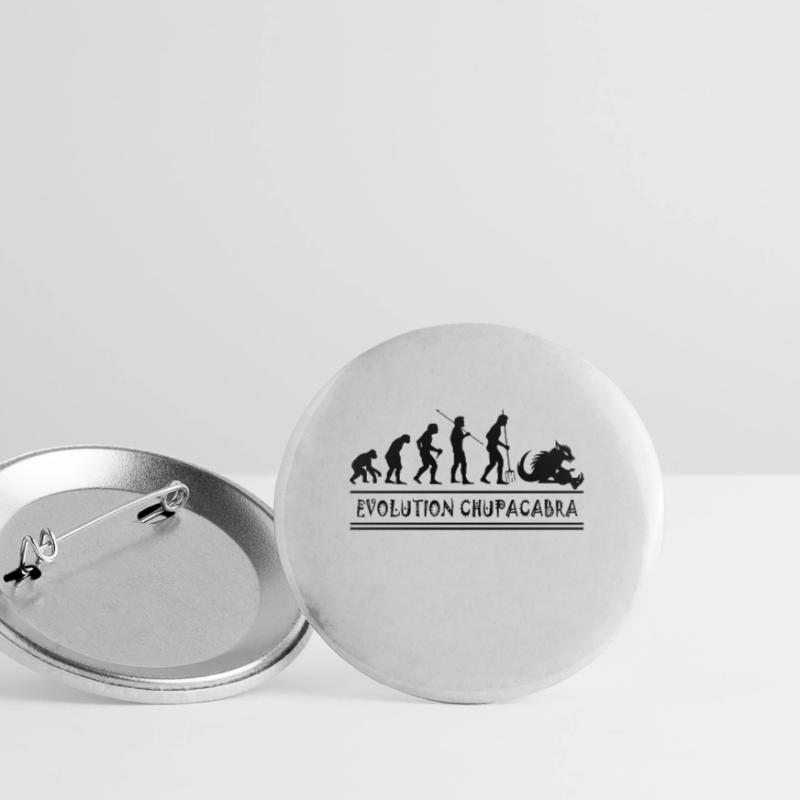 Cryptozoologists Chupacabra Creatures Evolution Buttons large 2.2''/56 mm (5-pack)