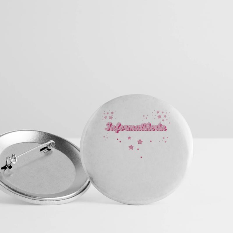 Programmierer Abschluss-Geschenk Informatikerin Buttons groß 56 mm (5er Pack)