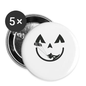 Kitesurf Kiteboard Kitesurfing Kitesurf Halloween - Buttons large 2.2''/56 mm (5-pack) - white - Front