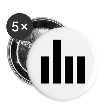 The Finger - Buttons large 2.2''/56 mm (5-pack) - white - Front