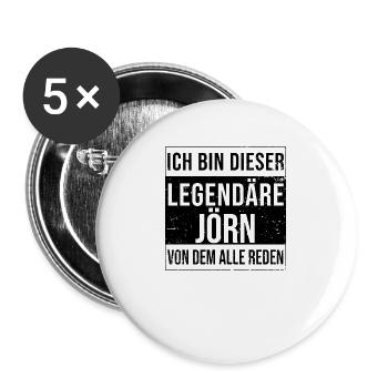 Je suis cette légende pour Jörn - Lot de 5 grands badges (56 mm) - blanc - Devant