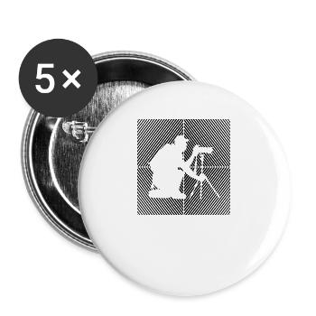 Photographie Photographe Photographes animaliers Photographe nature - Lot de 5 grands badges (56 mm) - blanc - Devant