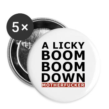 90 hits, années 90, 90, musique, 90 mode, fun - Lot de 5 grands badges (56 mm) - blanc - Devant