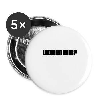 hast du Lust? - Buttons groß 56 mm (5er Pack) - Weiß - Vorne
