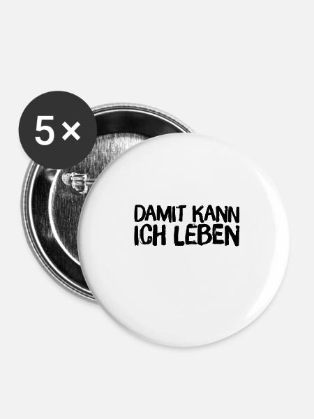 ist mir egal - Buttons groß 56 mm (5er Pack) - Weiß