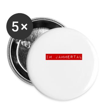 ich lebe im Jammertal - Buttons groß 56 mm (5er Pack) - Weiß - Vorne