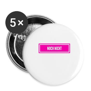 vielleicht später - Buttons groß 56 mm (5er Pack) - Weiß - Vorne