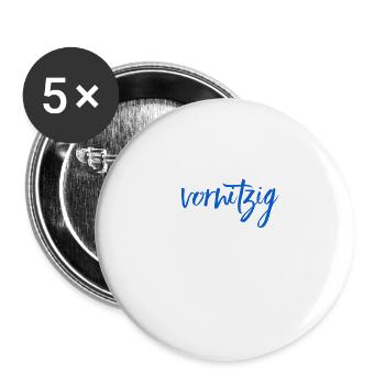 ich mag vorwitzige Menschen - Buttons groß 56 mm (5er Pack) - Weiß - Vorne