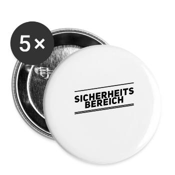 Sicherheitsbereich - Buttons groß 56 mm (5er Pack) - Weiß - Vorne